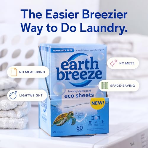 Laundry Detergent Sheets Fresh Scent 60 Loads Concentrated a7