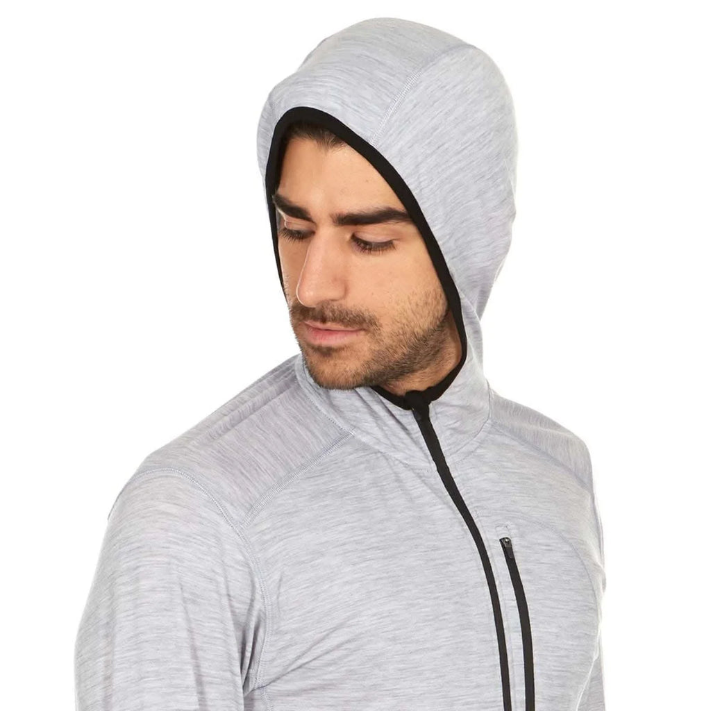 Men's Wool Quarter Zip Sun Hoodie Microweight k7