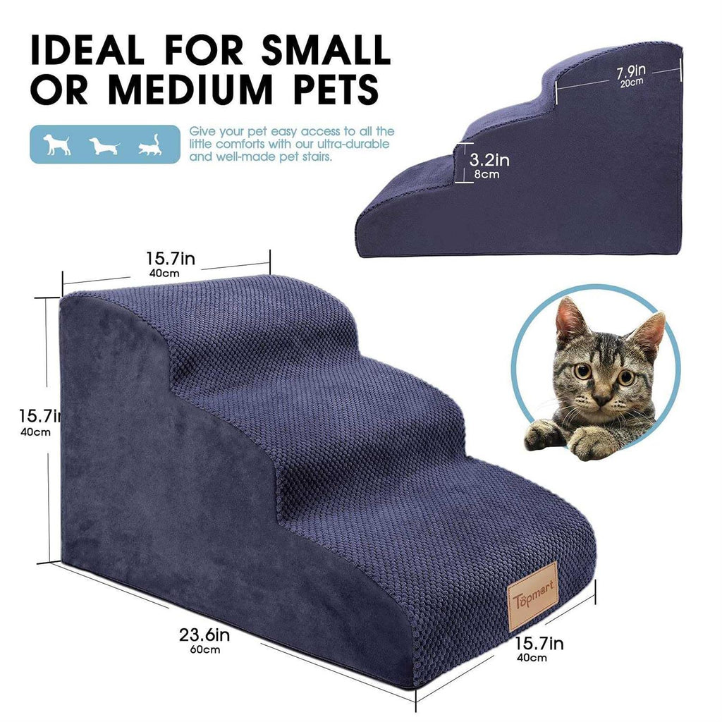 Foam Dog Ramps with Non-Slip Steps for Pets k7m