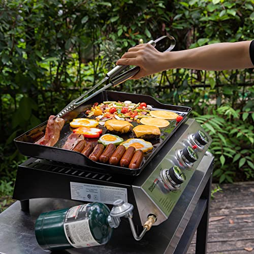 3-Burner Portable Gas Grill Griddle Flat Top Outdoor Camping a7