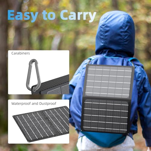 Portable Solar Panel 100W Foldable Charger Outdoor Camping a7