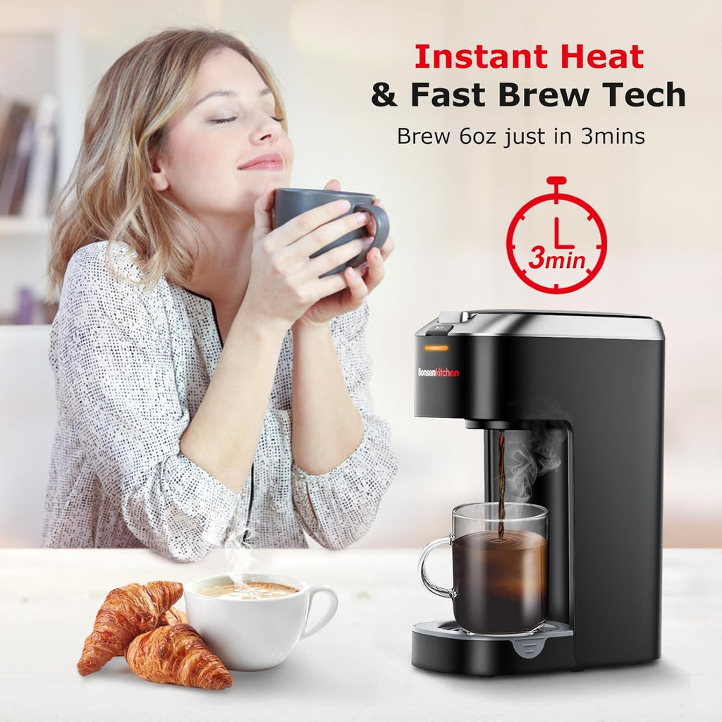 Single Serve Coffee Maker for K Cup Capsule, Fast Brewing, 6 to 12oz Brew Sizes a7