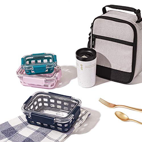 Glass Meal Prep Containers with Airtight Lids k7m