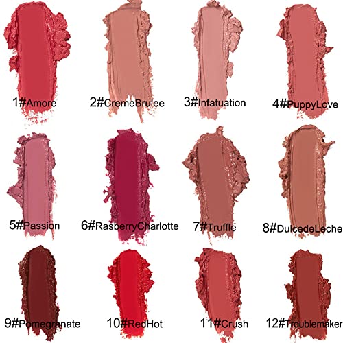 Cream Texture Waterproof Lipstick Long-Lasting Moisturizing Lip Stain k7