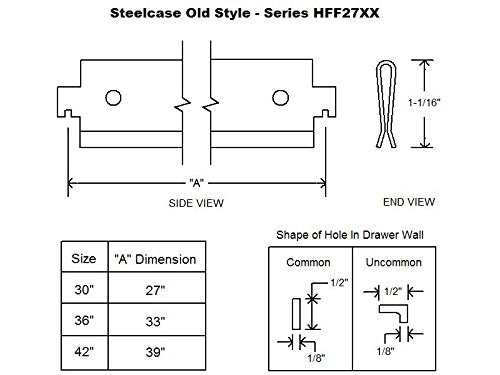 Lateral File Bar for 36" File Cabinet 4-Pack k7m