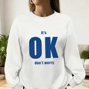 Custom hoodie with personalized text and round neck a7k