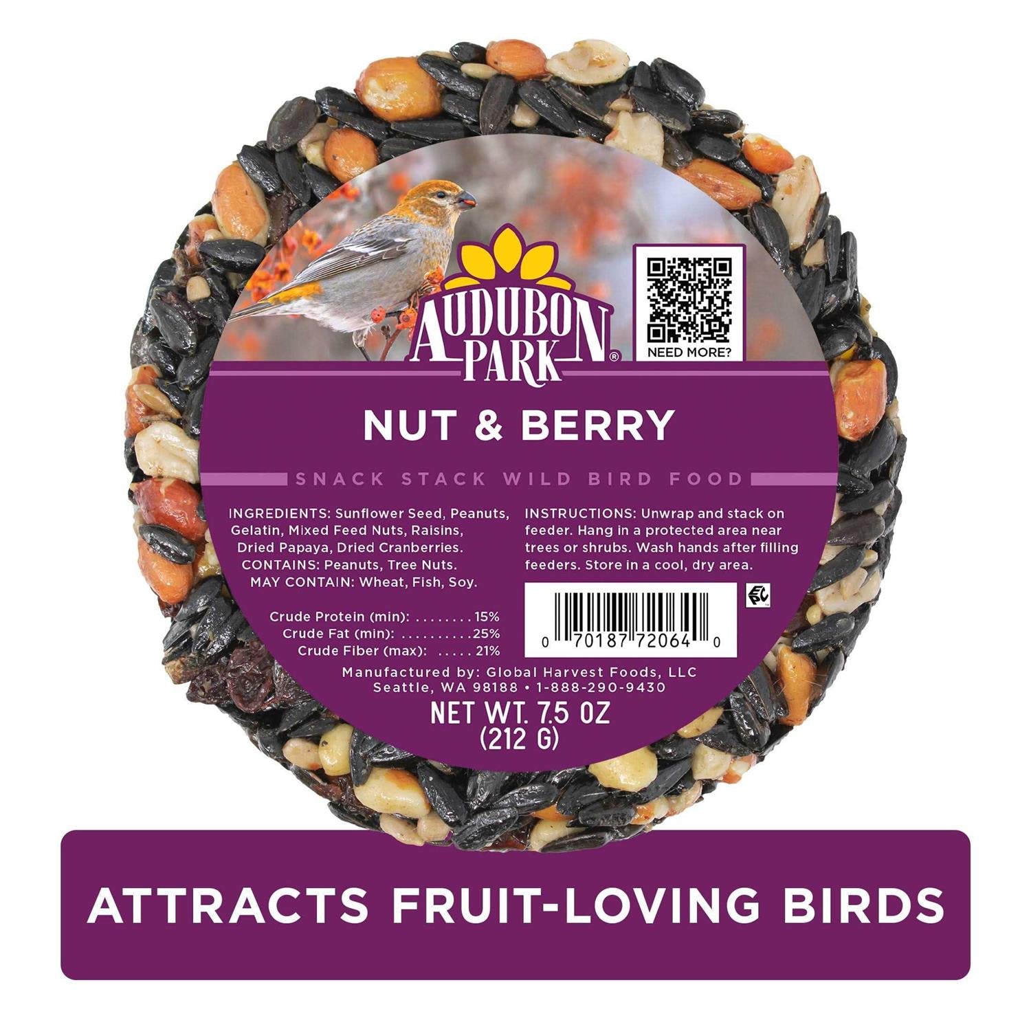 Audubon Park Nut &amp; Berry Snack Stack Wild Bird Food - Pet Supplies online store