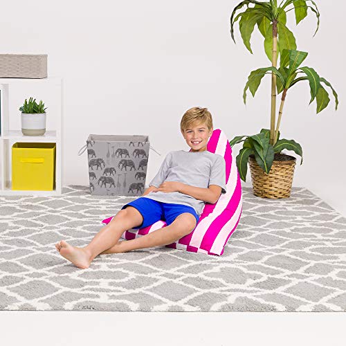 Bean Bag Chair with Removable Cover 35 Inch Gray a7