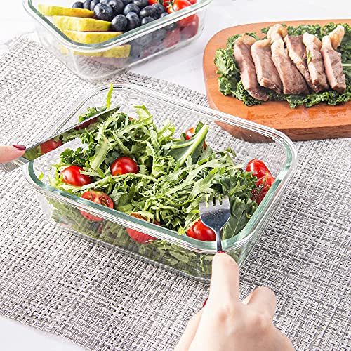 Glass Food Storage Containers with Lids Airtight Leak Proof7k