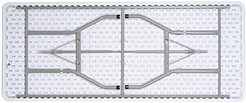 Folding Table 6ft White Plastic Portable Indoor Outdoor Picnic Camping a7