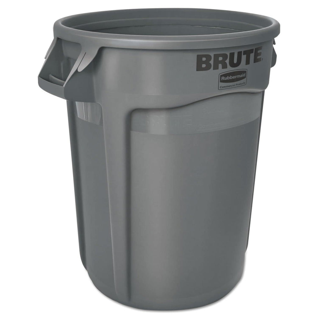 Plastic Round Container 32 gal Gray a7