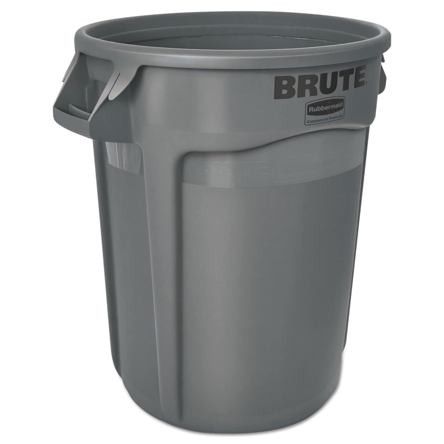 Plastic Round Container 32 gal Gray a7