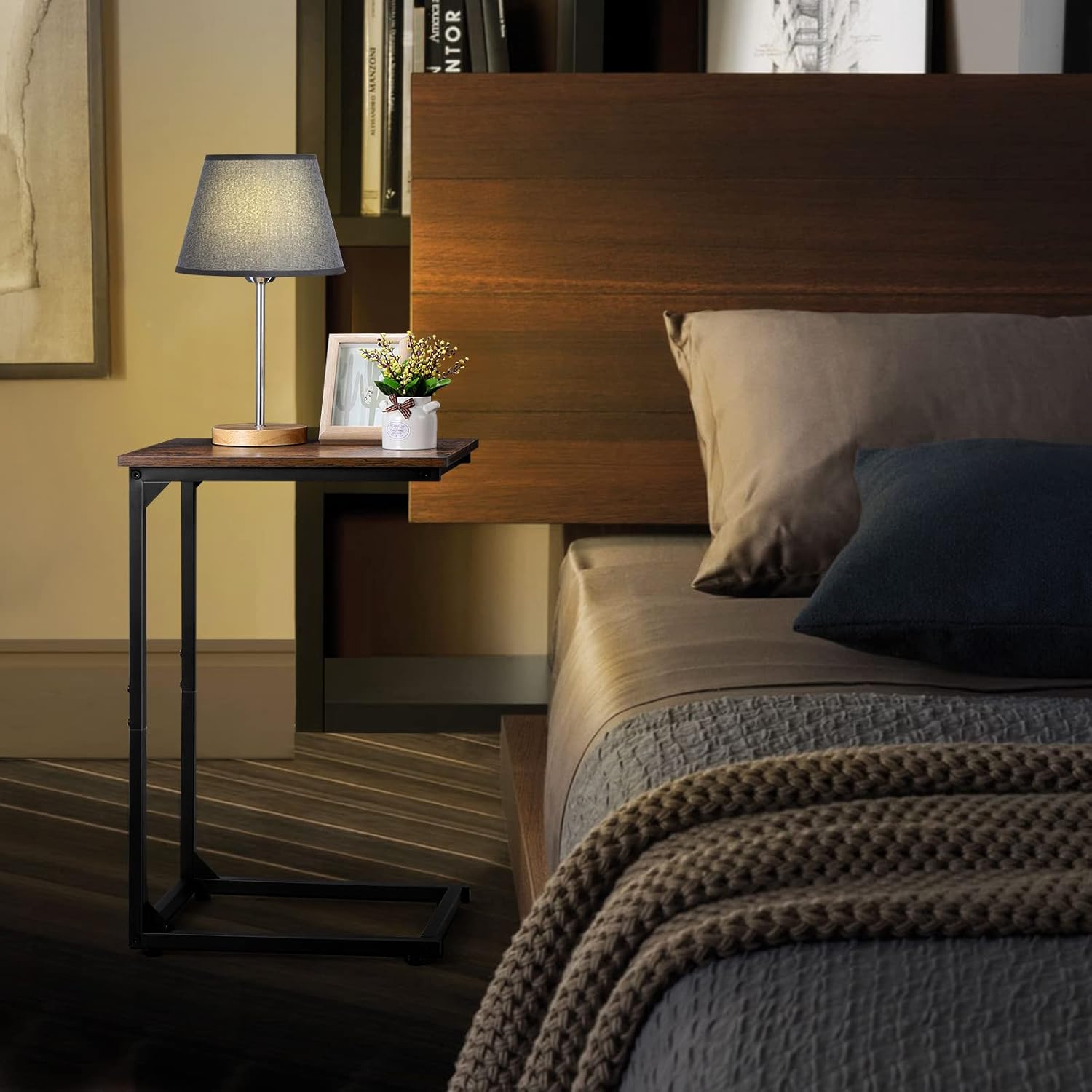 C Shaped Side Table Set of 2 for Sofa and Living Room k7