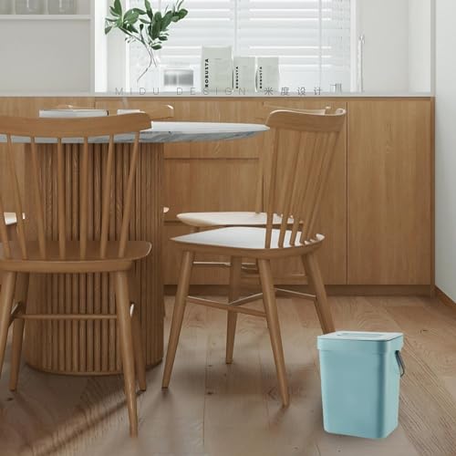 Folding Waste Bin with Lid and Handle for Kitchen Bathroom a7