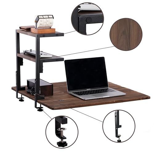 Clamp on Desk Shelf 2-Tier Organizer for Office Home a7k