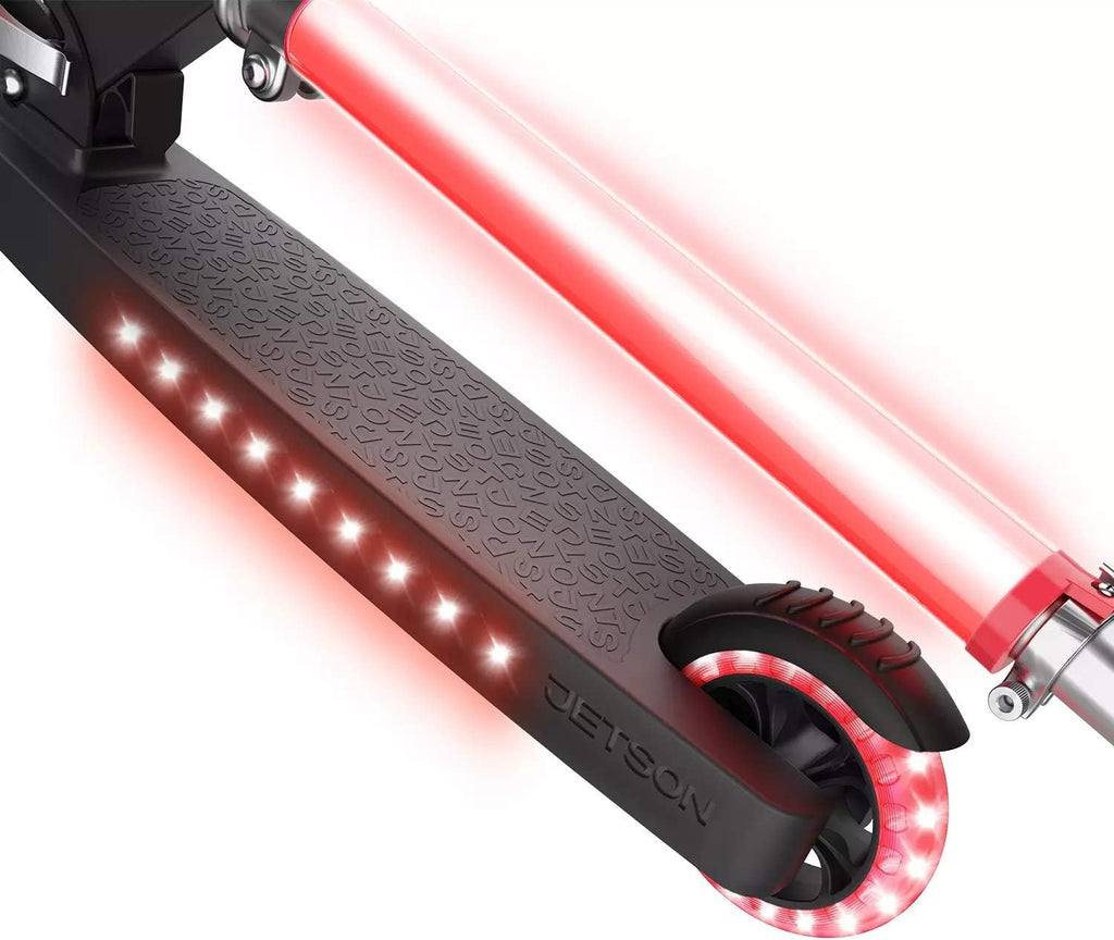 Kids 2 Wheel Light-Up Scooter Black k7