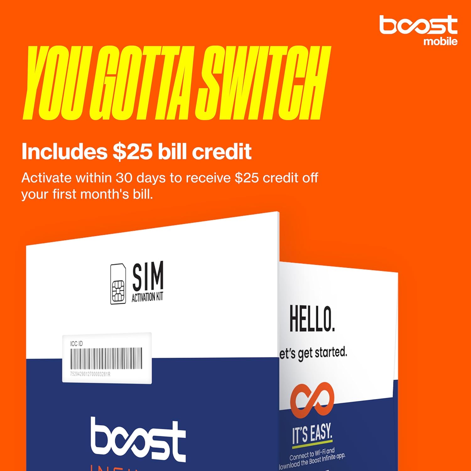 Unlocked Phone SIM Kit Plan Unlimited Data Talk Text k7m