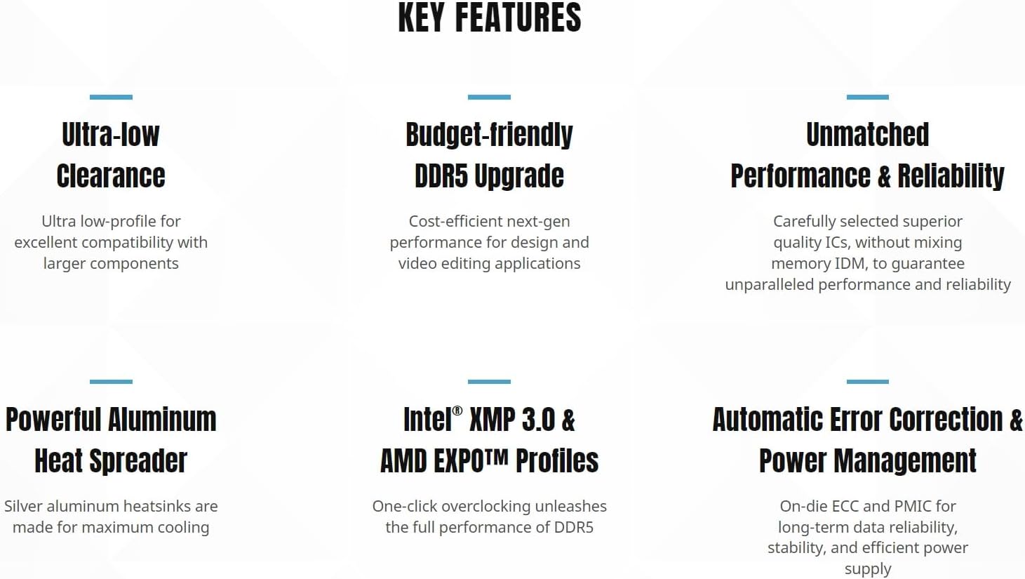 DDR5 32GB 6000MHz CL32 Desktop RAM Memory k7