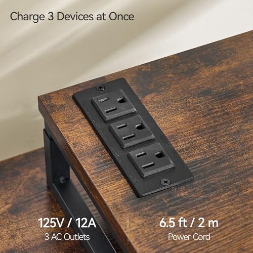 Monitor Stand Riser with Charging and Phone Holder k7m
