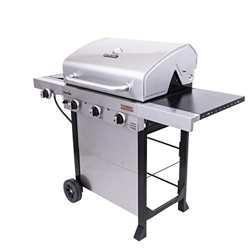 Stainless Steel 3-Burner Propane Gas Grill with Side Burner a7
