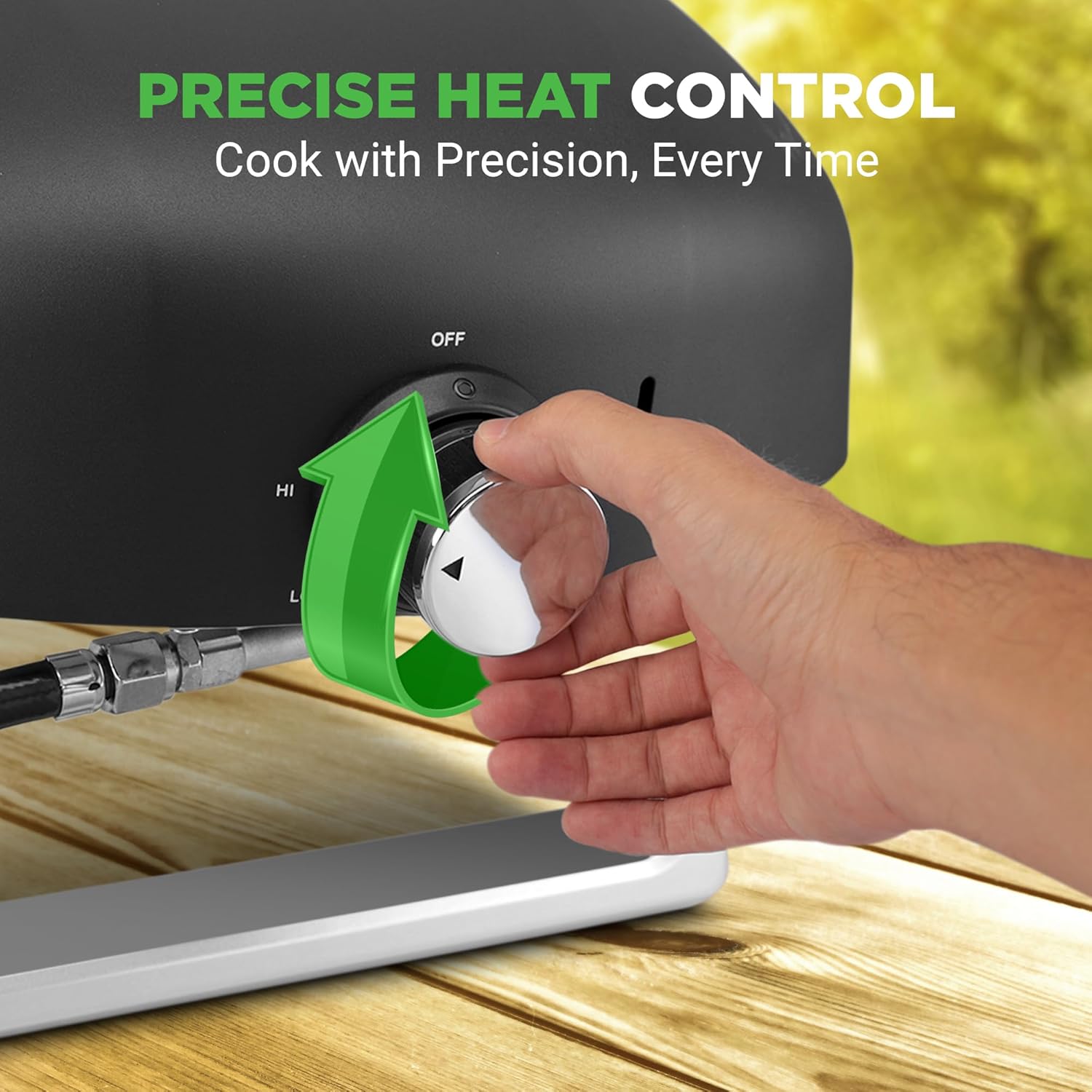 Portable Outdoor Gas Pizza Oven with Foldable Feet and Heat Control a7