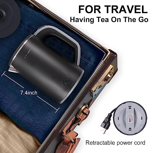 Small Electric Kettle 0.8L Portable Auto Shut-off k7p