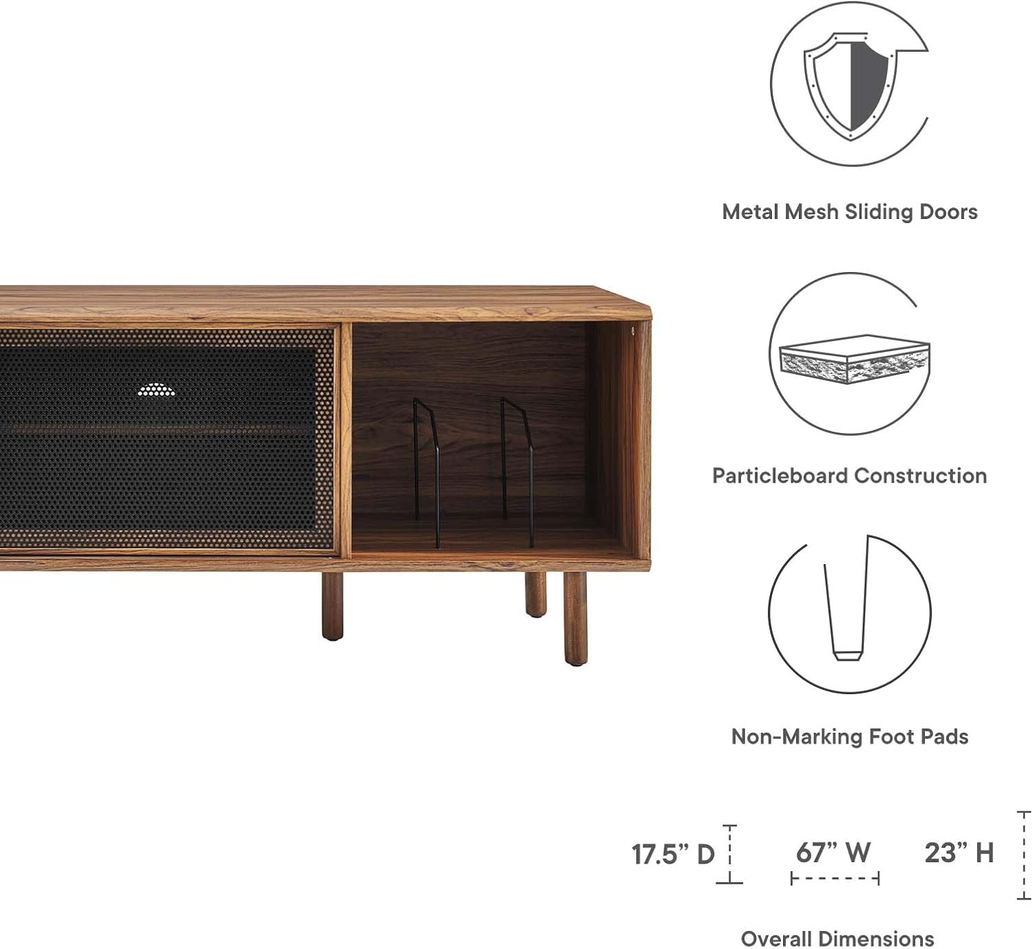 TV Stand for TVs up to 65 Walnut k7p