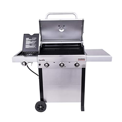 Stainless Steel 3-Burner Propane Gas Grill with Side Burner a7