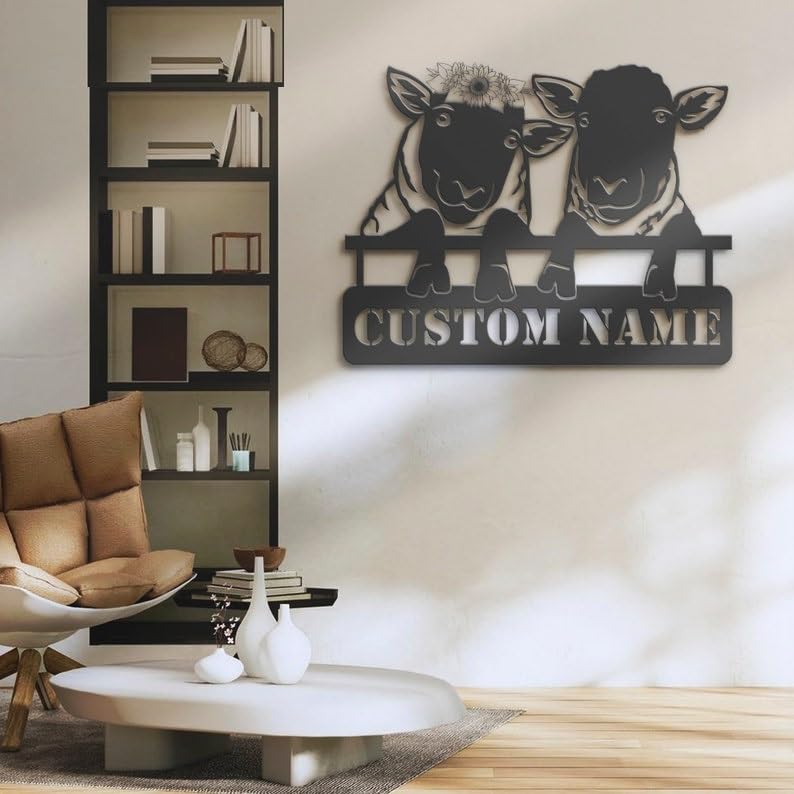 Metal Wall Art LED Light Personalized Heart Infinity Sign Home Decor A7k