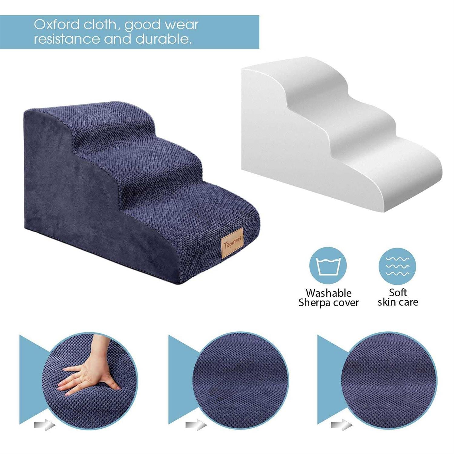 Foam Dog Ramps with Non-Slip Steps for Pets k7m
