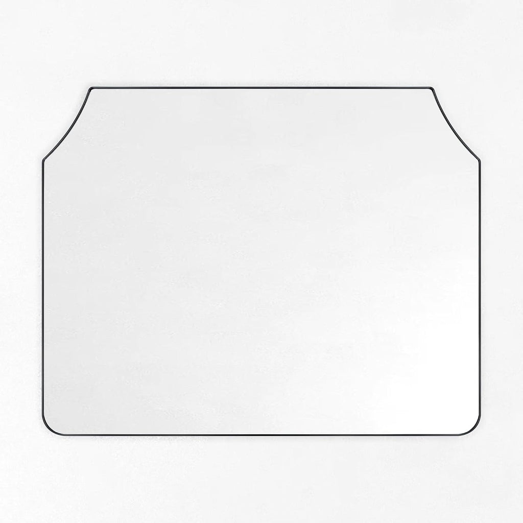 Large Black Arched Mantel Mirror 32x40 k7