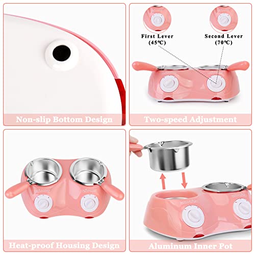 Chocolate Fondue Electric Melting Pot with Double Pot a7