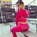 Women's Hoodie Outfits Velour Tracksuit For Velvet Jogging Workout Sets Fashion
