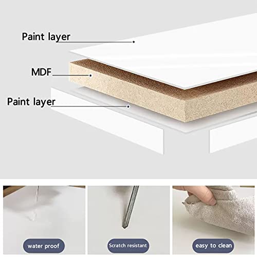 Wall-Mounted Drop-Leaf Folding Desk for Study Bedroom 30x80cm Blue k7