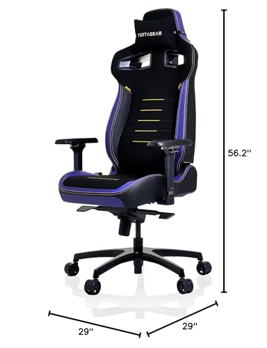 Gaming Chair Ergonomic Big Tall with Lumbar Support Black White k7