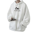 Spring And Autumn Hip Hop Hooded Sweatshirt Men'S Trendy Loose Casual Jacket Black Xl