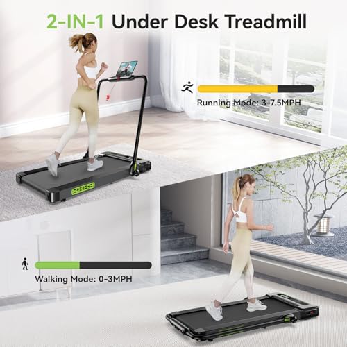 Walking Pad Treadmill 3 in 1 Foldable Electric 300 lbs a7