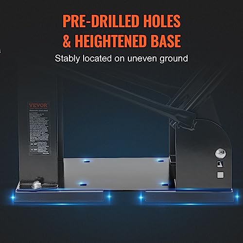 Motorcycle Wheel Chock, 1800 lbs Capacity, Heavy-Duty Steel Stand with 3 Adjustable Holes k7p