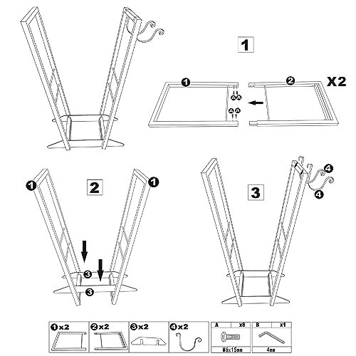 Firewood Log Rack Indoor 22 Inch Heavy Duty Wood Holder Stand k7p