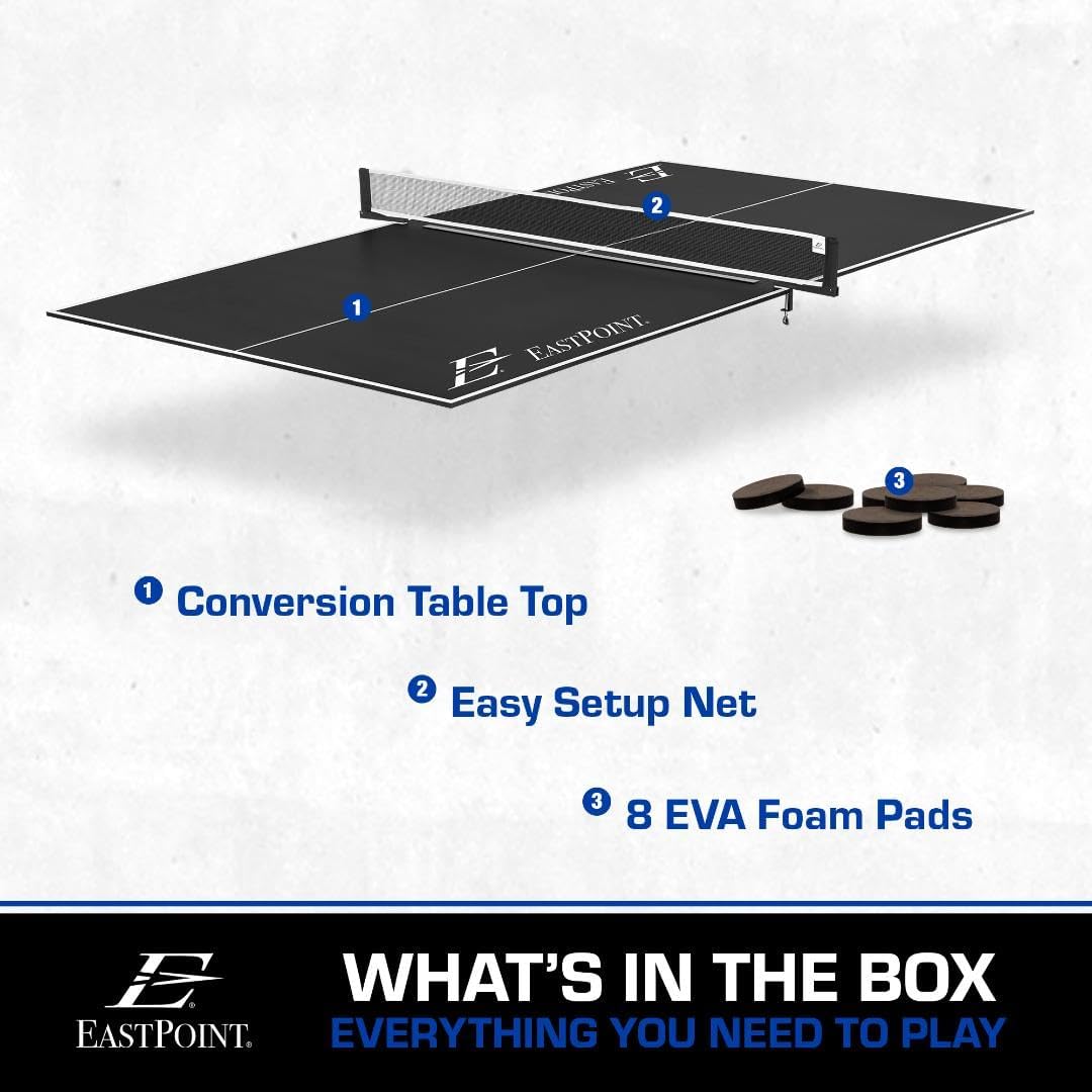 Ping Pong Conversion Top Foldable Table Tennis Topper Blue k7m