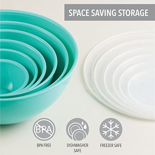 Mixing Bowls with Airtight Lids, Nesting Set for Cooking & Baking, 12 Piece k7