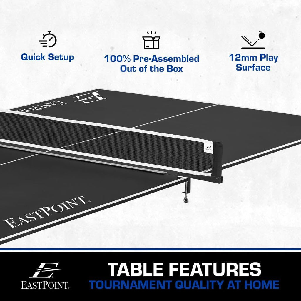 Ping Pong Conversion Top Foldable Table Tennis Topper Blue k7m