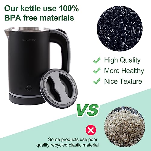 Small Electric Kettle 0.8L Portable Auto Shut-off k7p