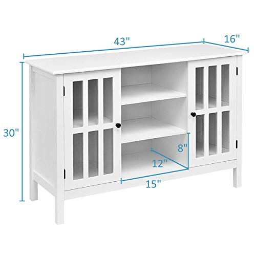 TV Stand Console Storage Cabinet Brown k7p