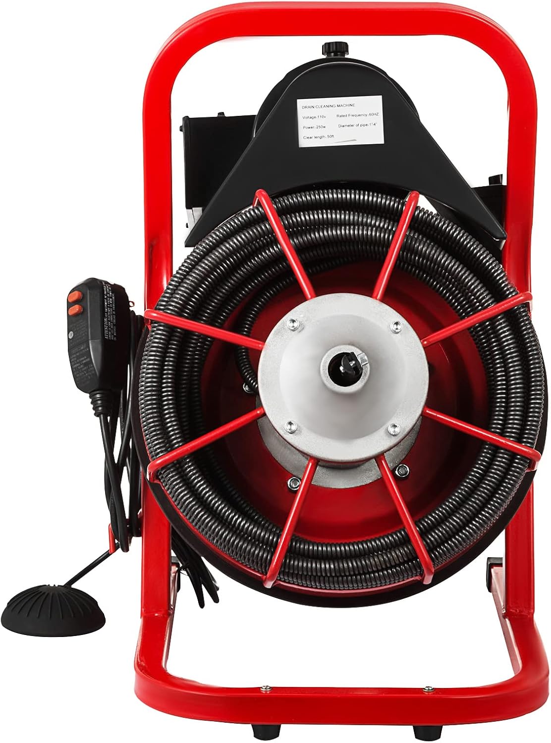 Drain Cleaner for 1-4 Inch Pipes 50 Ft x 3/8 Inch k7q