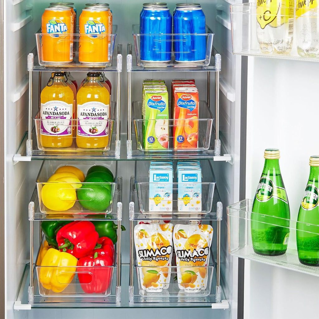 Clear Under Sink Organizer Slide-Out Storage Rack k7p