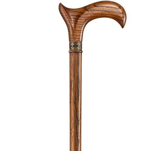 Wooden Walking Cane Ergonomic Handle for Seniors q7
