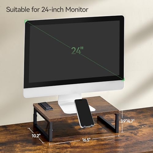 Monitor Stand Riser with Charging and Phone Holder k7m