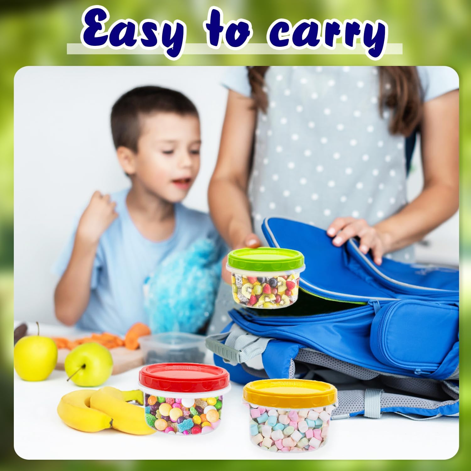 Reusable Small Plastic Containers with Screw Lids a7