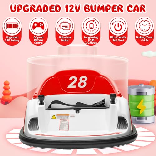 Kids Electric Bumper Car with Remote and Music Blue k7